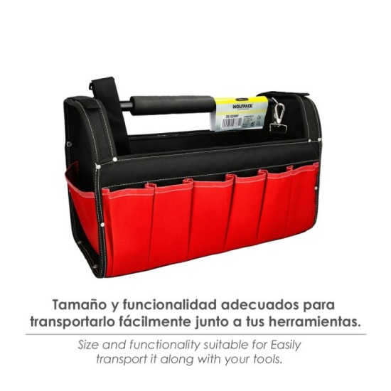 Bolsa Herramientas Nylon Asa Metal 25x47,5x31cm al por Mayor | Almacén de Ferretería