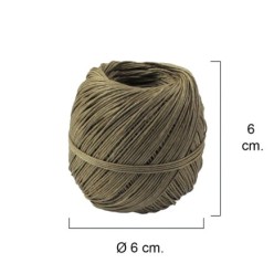 Hilo Bramante Cañamo Pulido Nº 6   (Bobina  50 Gramos) Ø 0,9 Mm,