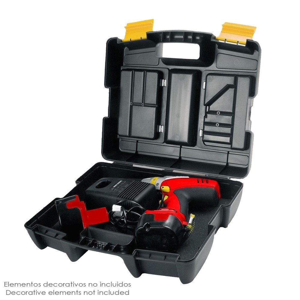 Maletin Electroportatiles 400x340x133 mm, Caja Almacenaje, Malentin Organizador, Organizador Plastico al por Mayor | Almacén de 