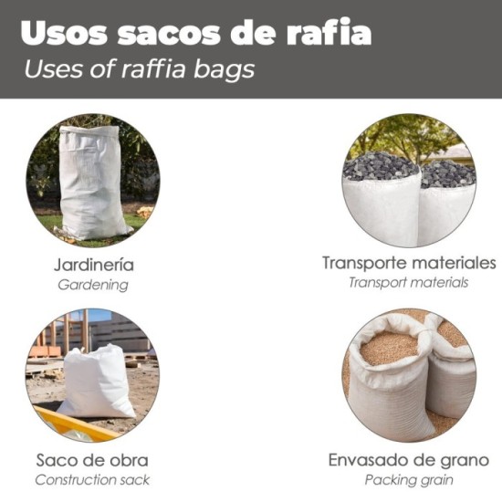 Saco Obra Rafia 60x100 Cm al por Mayor | Almacén de Ferretería