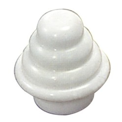Terminal Barra Exterior Tubo 12 mm,Ø Blanco