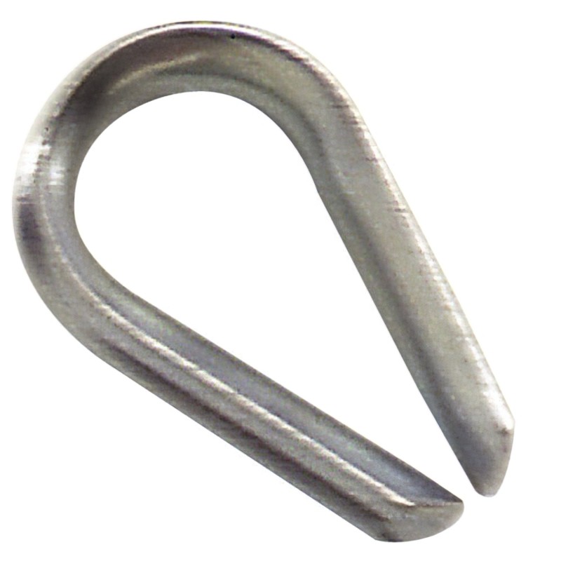 Guardacabos Zincado Para Cable 6 mm,