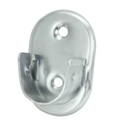 Soporte Lateral Oval Zincado Lateral Ø 19 mm,