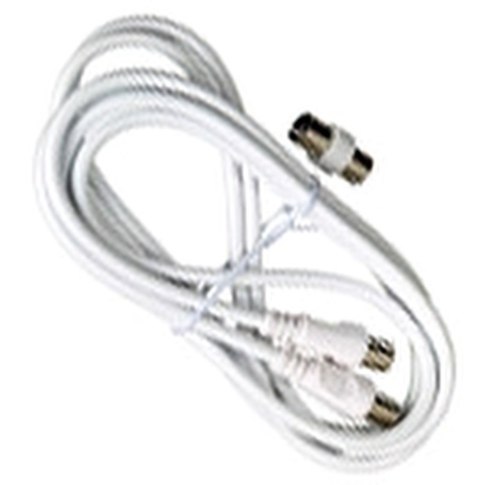 Conector TV Video Macho / Macho  2 metros Con Adaptador Macho / Hembra al por Mayor | Almacén de Ferretería