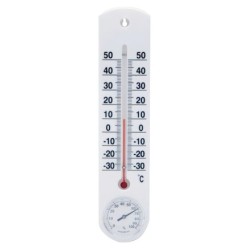 Termometro Pared / Jardin Con Higrómetro Plástico 25 cm,