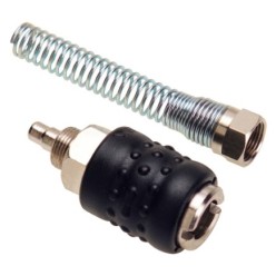 Enchufe Rapido Con Muelle Manguera 6x8 mm, (Blister 1 pieza)