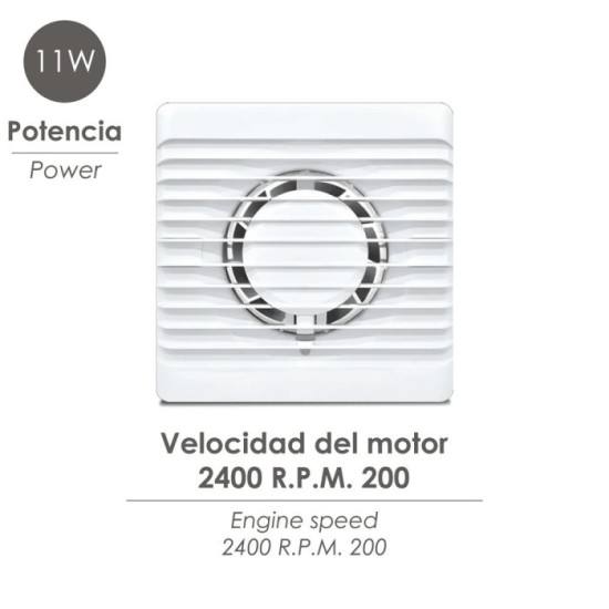Extractor Aire Ø 100 mm, / 11 Watt, al por Mayor | Almacén de Ferretería