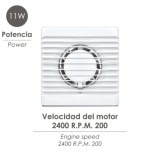 Extractor Aire Ø 100 mm, / 11 Watt, al por Mayor | Almacén de Ferretería
