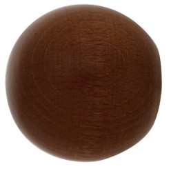 Terminal Madera Esfera 28x55 mm, Nogal
