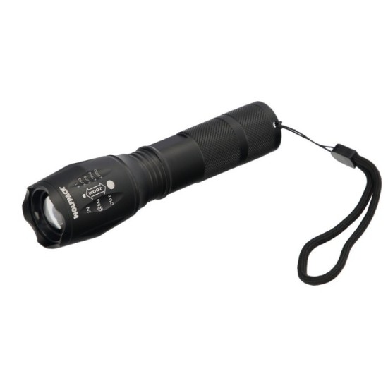 Linterna LED De Mano Aluminio A Pilas (3 AAA) 300 Lumenes 5 Watt, Con Zoom al por Mayor | Almacén de Ferretería