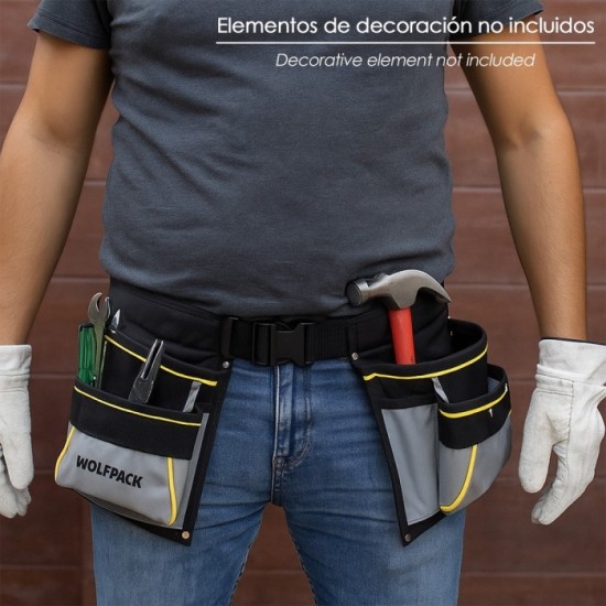 Bolsa Encofrador Doble Con Cinturón Ajustable, Colgador de Martillo, Bolsa Herramientas, Portaherramientas al por Mayor | Almacé