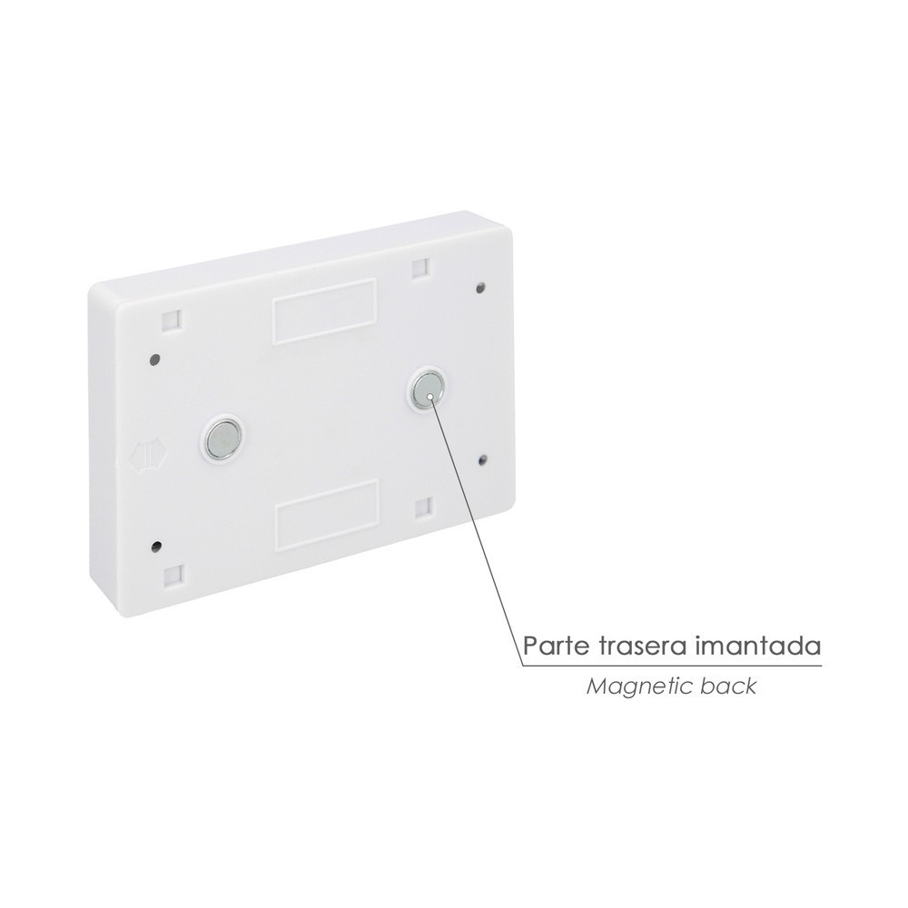 Linterna / Luces Led Para Pared / Armario A pilas (4 AAA) 250 Lumenes (Fijación Mediante Pegatina, Iman o Tornillos) al por Mayo
