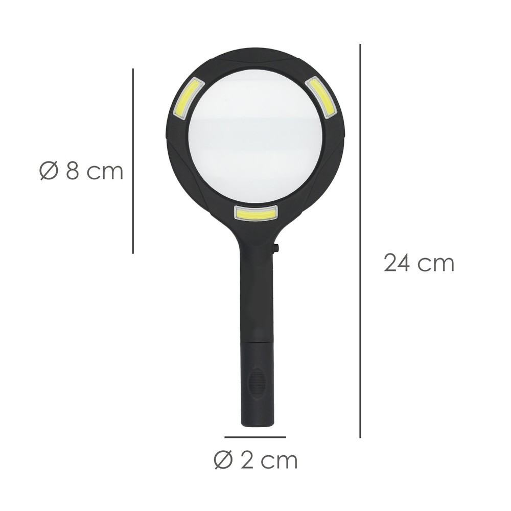 Lupa Con Led 2,5x Aumentos, Lupa De Mano, Ø11cm Lupa Para Leer, Lupa De Lectura, Lupa Con Luz al por Mayor | Almacén de Ferreter