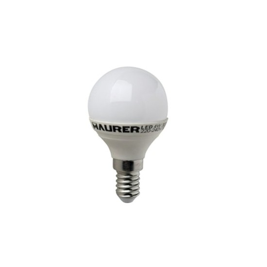 Bombilla Led Esferica E14, 4 W, - 25 W, 300 lúmenes, Luz calida, (3000°K), al por Mayor | Almacén de Ferretería