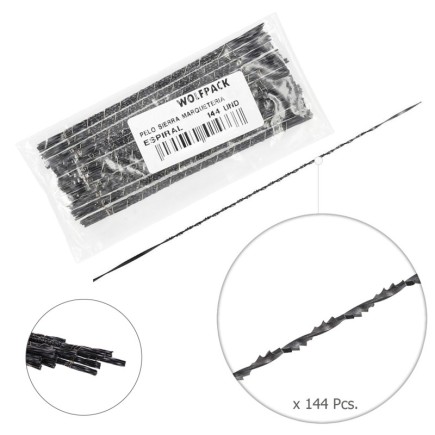 Pelo Sierra Marqueteria Espiral  4-13  (Estuche 144 pzas,)