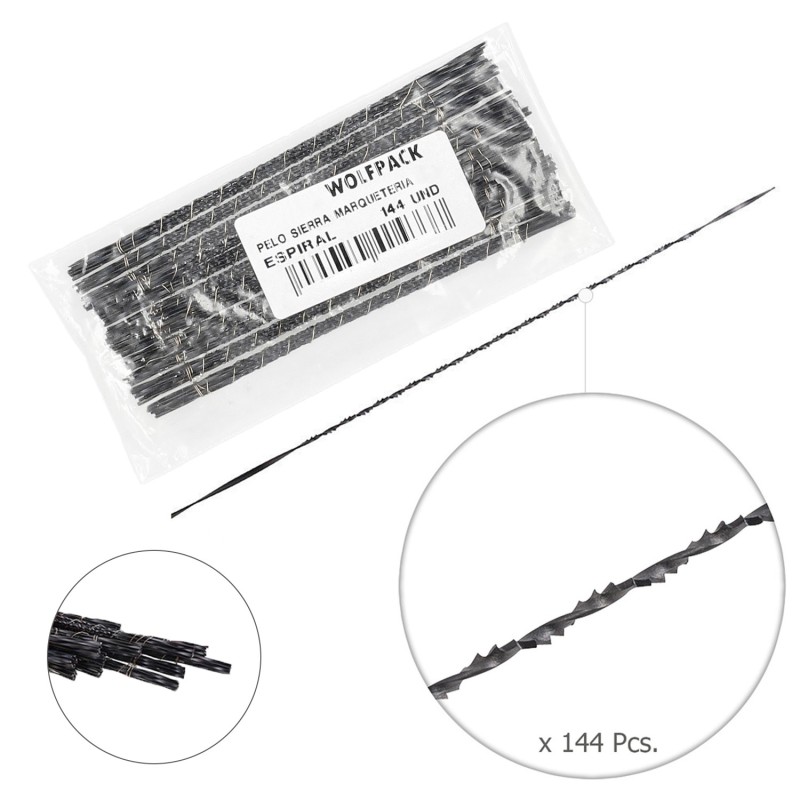Pelo Sierra Marqueteria Espiral  5-13 (Estuche 144 pzas,)