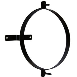Abrazadera Para Tubo Estufa Vitrificada Con Soporte 100 mm, (2 Piezas)