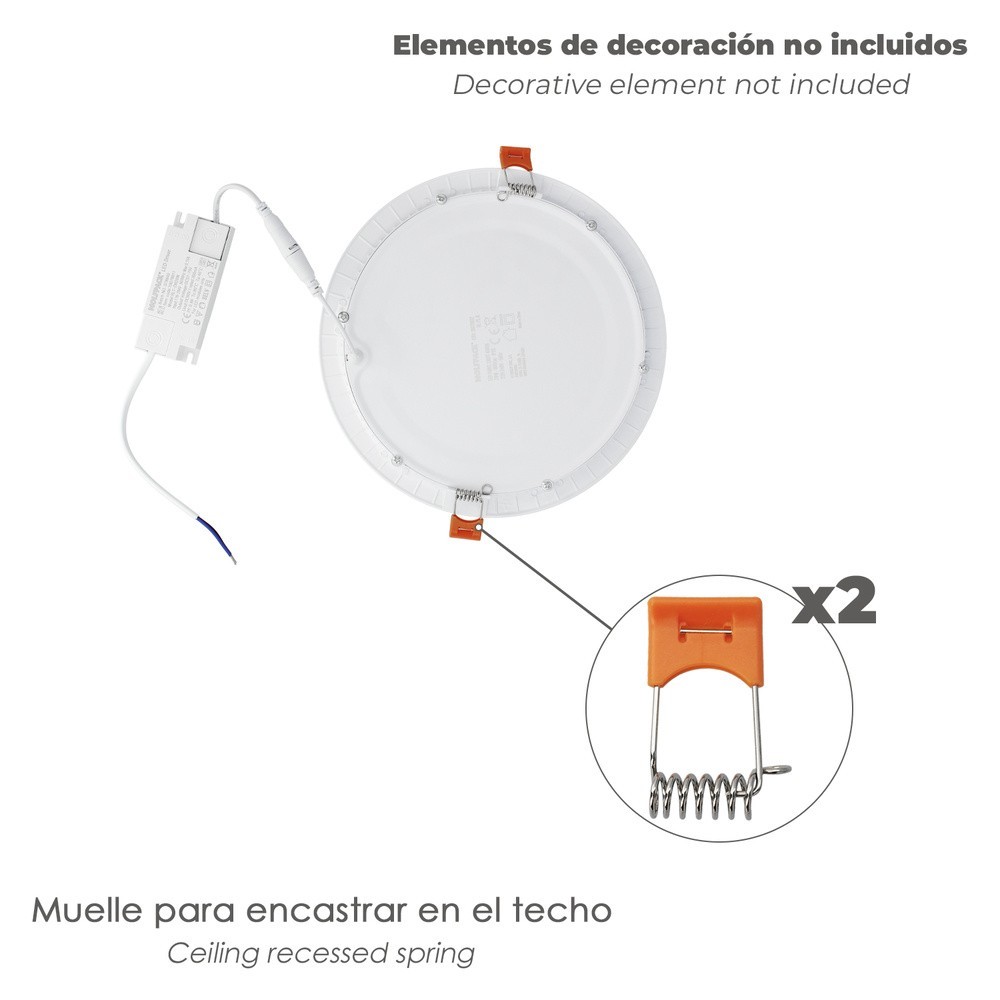Muelle Para Downlight RL-PL-R (2 Unidades) al por Mayor | Almacén de Ferretería