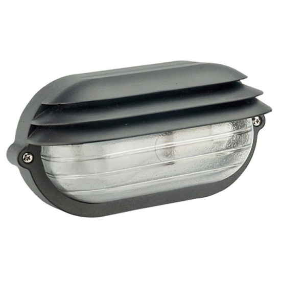 Plafón Palpebra IP54  Oval Negro al por Mayor | Almacén de Ferretería
