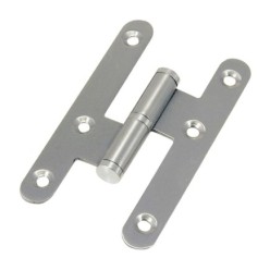 Pernio Inox Canto Redondo Sin Remate 100 mm, Derecha