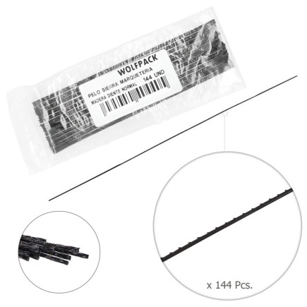 Pelo Sierra Marqueteria Madera  5-13 (Estuche 144 pzas,)