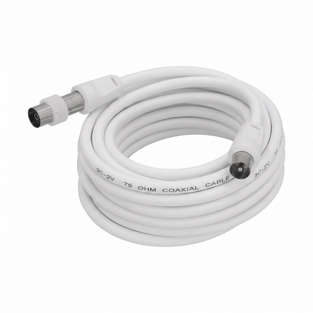 Prolongación Para Televisión - Vídeo De 3 M, Conector De 9,5 Mm Blanco, al por Mayor | Almacén de Ferretería