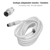 Prolongación Para Televisión - Vídeo De 3 M, Conector De 9,5 Mm Blanco, al por Mayor | Almacén de Ferretería