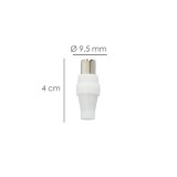 Conector TV Macho Recto 9,5 mm, al por Mayor | Almacén de Ferretería
