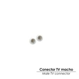 Conector TV Macho Recto 9,5 mm, al por Mayor | Almacén de Ferretería