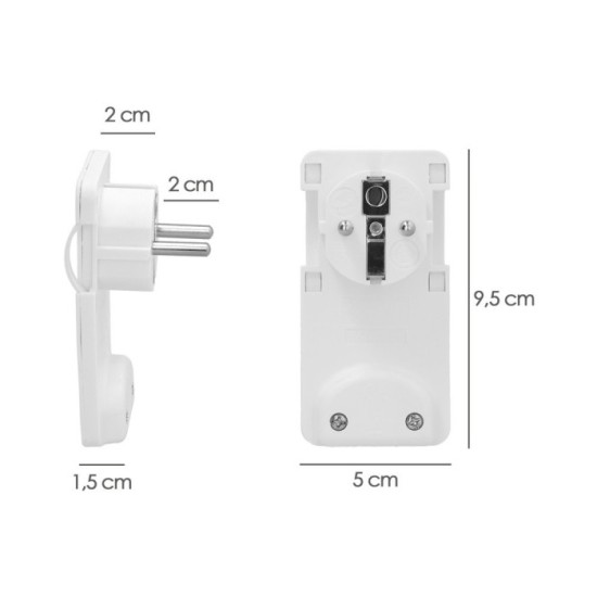 Clavija Enchufe Ultraplano 7 mm, con Asas De Extraccion 16 A - 250 V, Tras Muebles, 3 Cables, Toma Schuko al por Mayor | Almacén