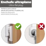 Clavija Enchufe Ultraplano 7 mm, con Asas De Extraccion 16 A - 250 V, Tras Muebles, 3 Cables, Toma Schuko al por Mayor | Almacén
