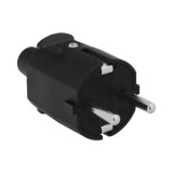 Clavija Toma Tierra Goma 4,8mm Negro (Industrial) al por Mayor | Almacén de Ferretería