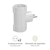 Adaptador Doble Schuko 16 A 250 V, al por Mayor | Almacén de Ferretería