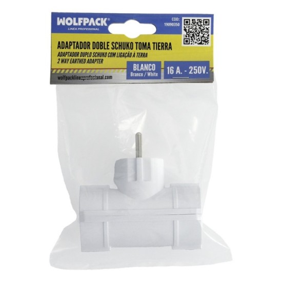 Adaptador Doble Schuko 16 A 250 V, al por Mayor | Almacén de Ferretería