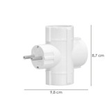 Adaptador Triple Schuko 16 A 250 V, al por Mayor | Almacén de Ferretería