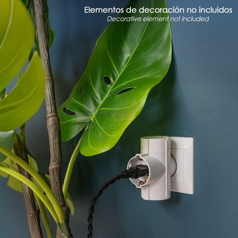 Adaptador Triple Schuko 16 A 250 V, al por Mayor | Almacén de Ferretería