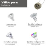 Portalamparas GU-10 Ceramico Para Bombillas Halogenas / LED al por Mayor | Almacén de Ferretería