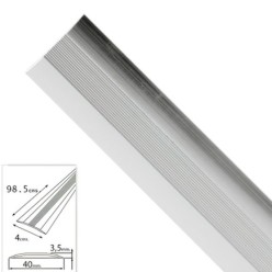 Tapajuntas Adhesivo Para Moquetas Metal Plata   98,5 cm,