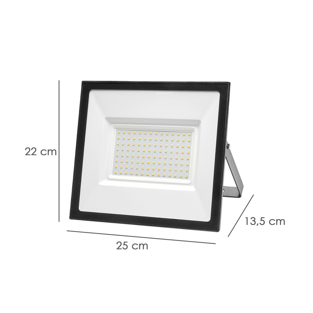 Foco Led Plano 100 Watt / 4000 K / IP65 / 8000 Lumenes al por Mayor | Almacén de Ferretería