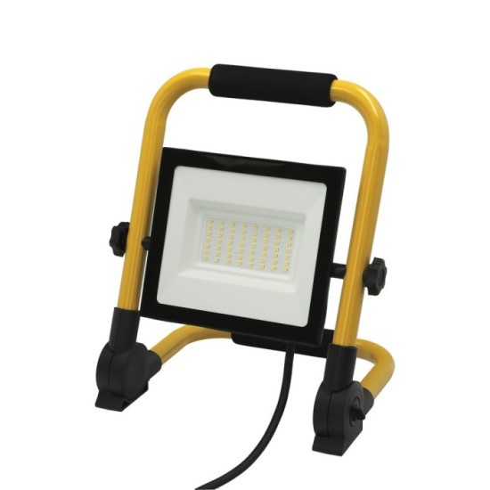 Foco Led Plano 50 Watt, Luz Blanca 4000º K IP 65 4000 Lumenes Con Asa de Transporte, Proyector Led Con Asa, Foco Led Trabajo al 