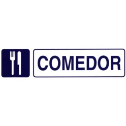 Rotulo Adhesivo 250x63 mm, Comedor