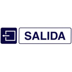 Rotulo Adhesivo 250x63 mm, Salida
