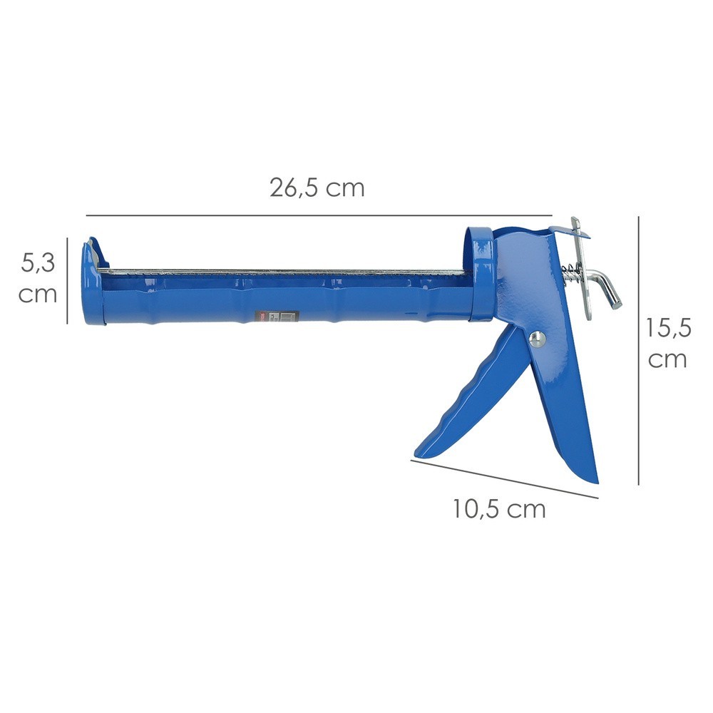 Pistola Silicona Basic, Color Azul, Pistola Selladora, Pistola Selladora Silicona, Pistola Calafateo, Pistola Calafatear, al por