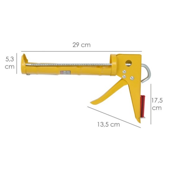 Pistola Silicona Amarilla, Pistola Selladora, Pistola Selladora Silicona, Pistola Calafateo, Pistola Calafatear, al por Mayor | 