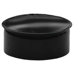 Tapa Tubo Estufa Negro Vitrificada 150 mm,