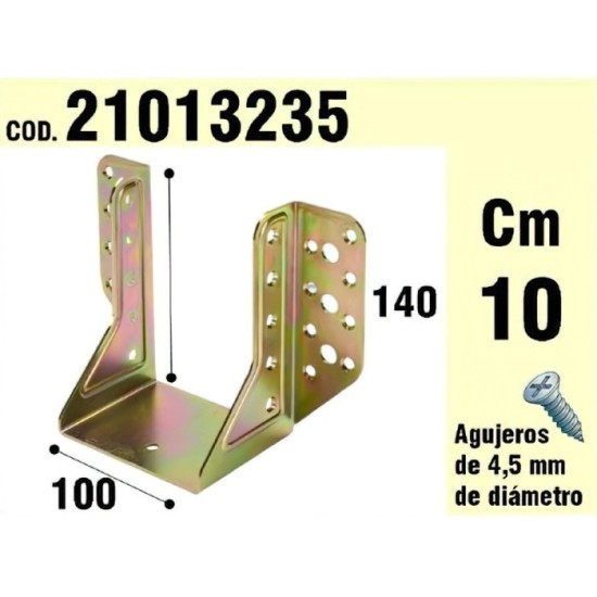 Soporte Para Madera Alas Exteriores bicromatado 100 mm, al por Mayor | Almacén de Ferretería