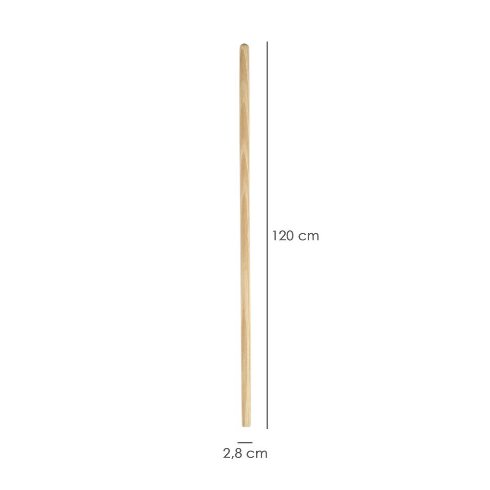 Mango Madera Para Cepillo Barrendero Para Garra, 1200 x Ø 28 mm, al por Mayor | Almacén de Ferretería