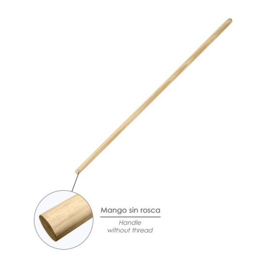 Mango Madera Para Cepillo Barrendero Para Garra, 1200 x Ø 28 mm, al por Mayor | Almacén de Ferretería
