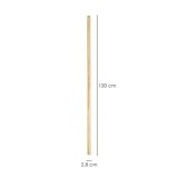 Mango Madera Para Cepillo Barrendero Rosca 1200 x Ø 28 mm, al por Mayor | Almacén de Ferretería