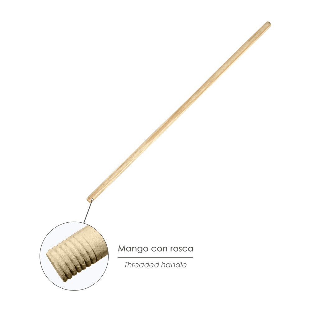 Mango Madera Para Cepillo Barrendero Rosca 1200 x Ø 28 mm, al por Mayor | Almacén de Ferretería